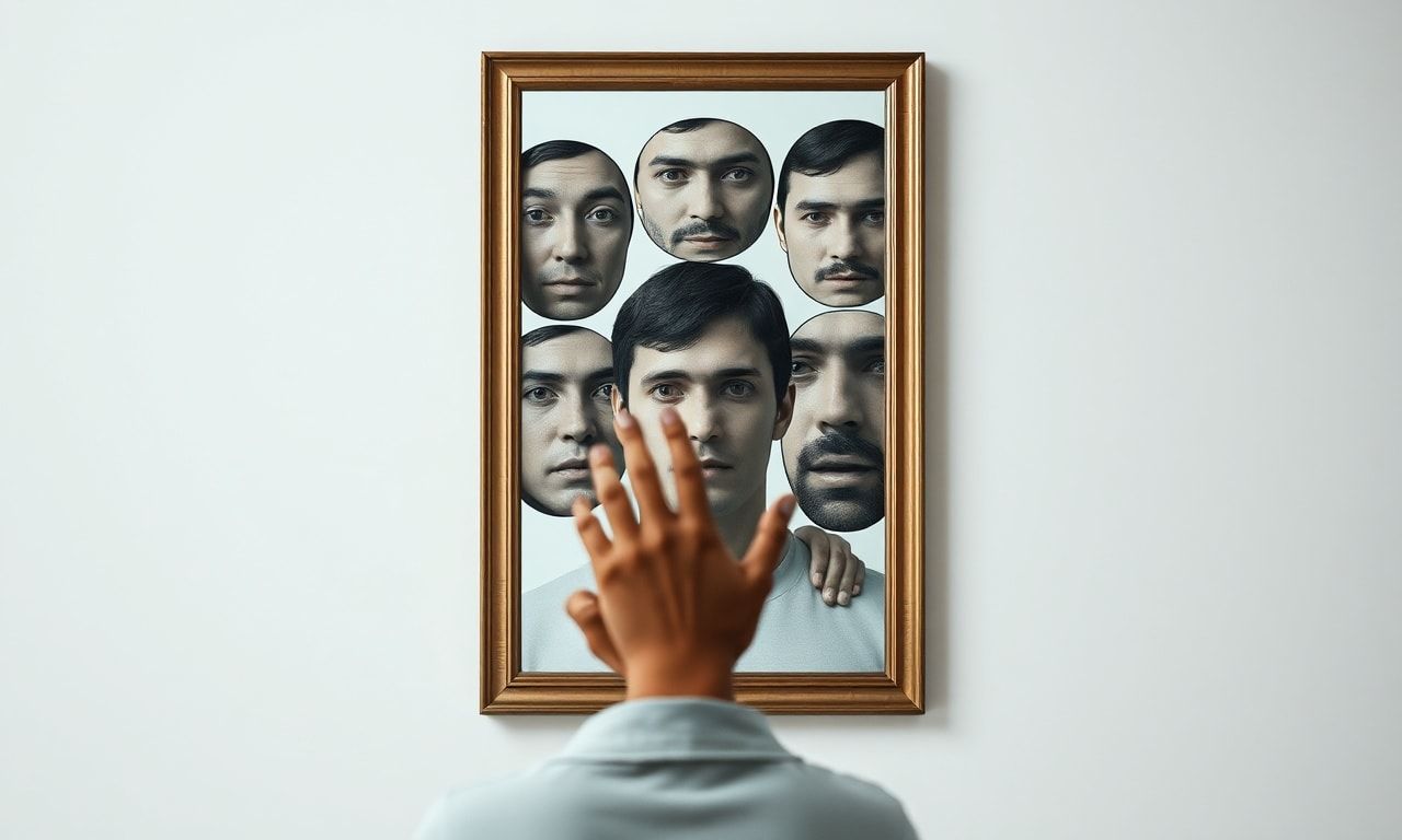 自分と向き合う内省的なイメージ