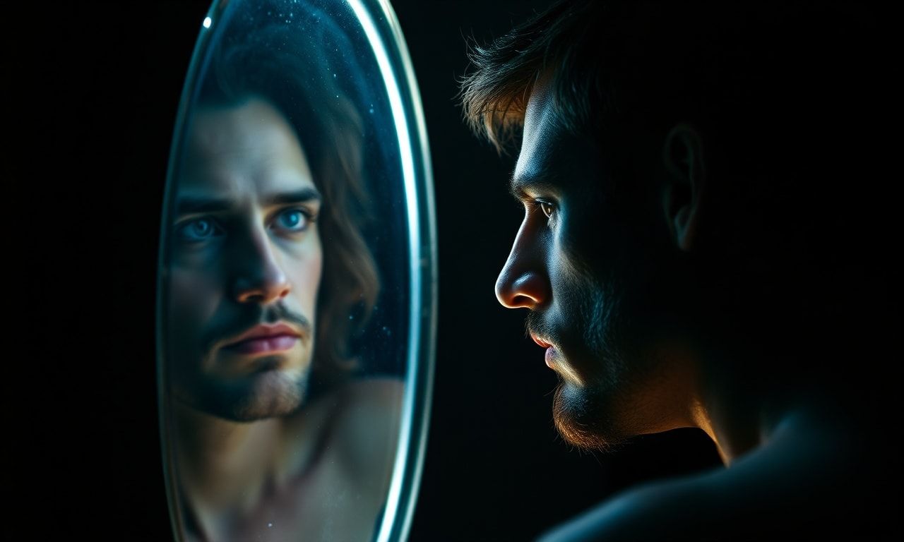 虚言癖の心理を表現したイメージ