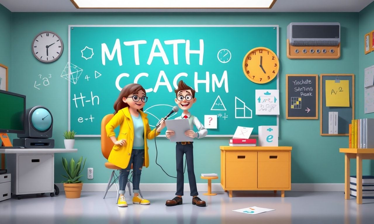 郡道美玲の教師キャラクターをイメージしたスタジオ風景