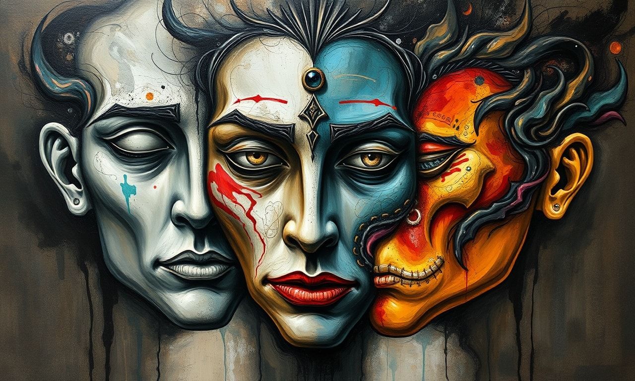 虚言癖の複雑さを表現したイメージ画像