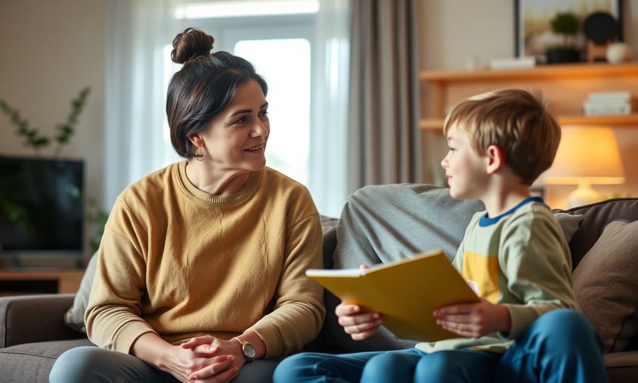 悩む親と中学生の対話