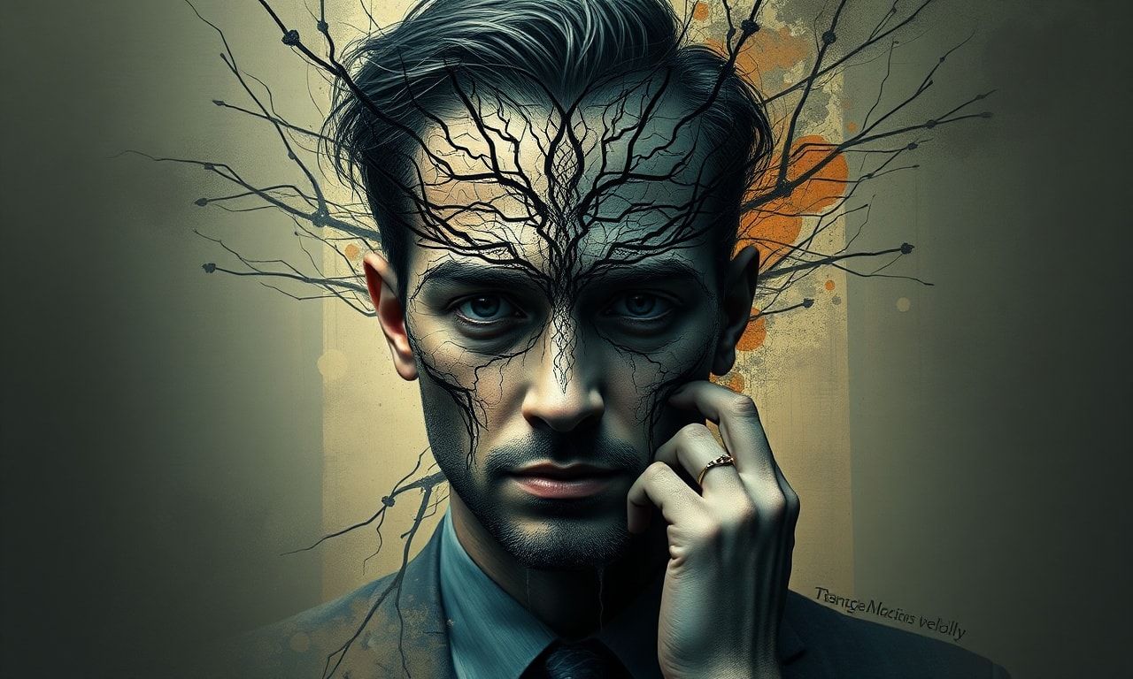 心理的な葛藤を抱える男性のイメージ