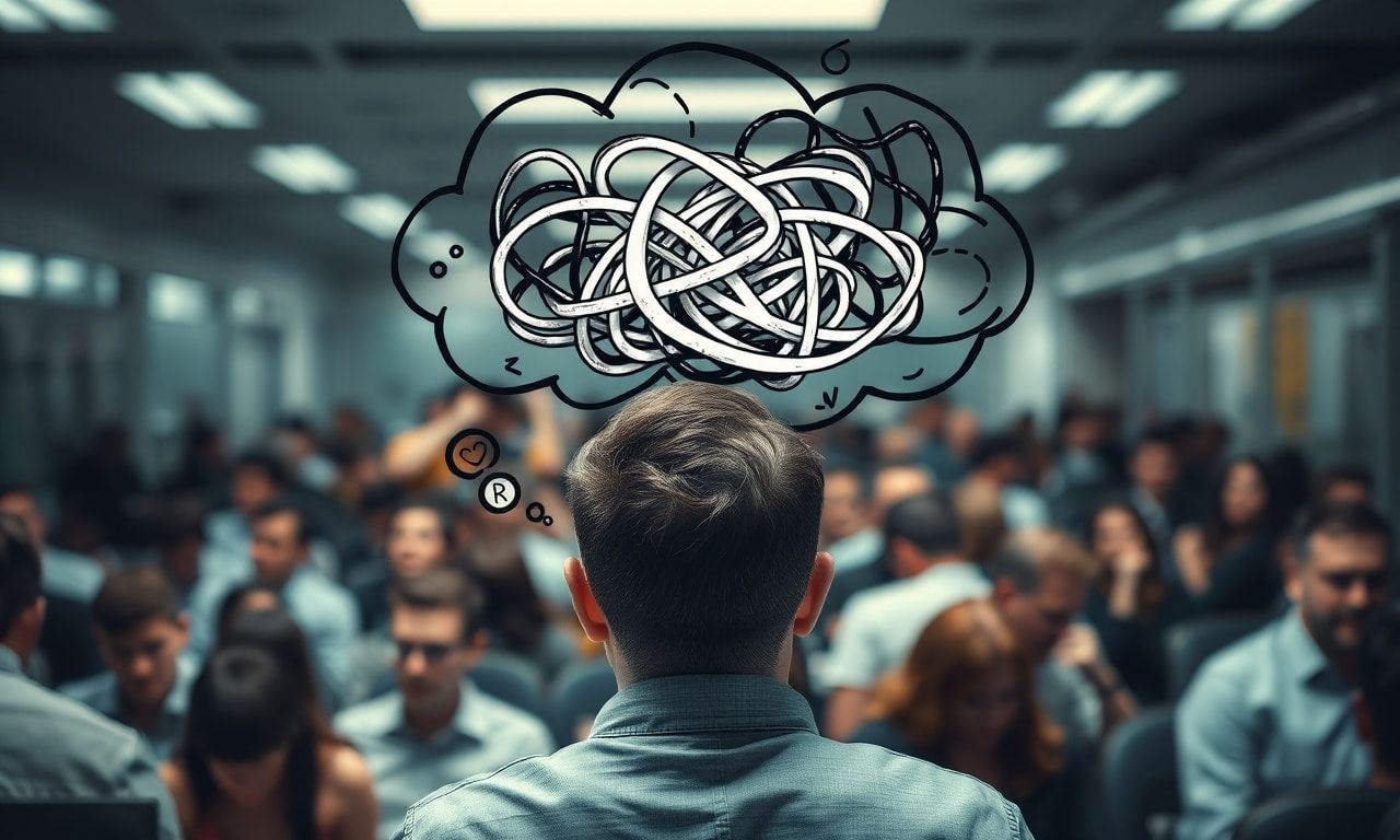 ストレスを感じている人のイメージ