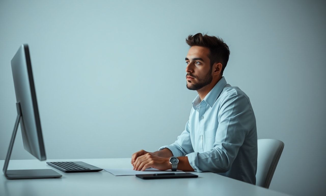 深く考え込んでいる人のイメージ