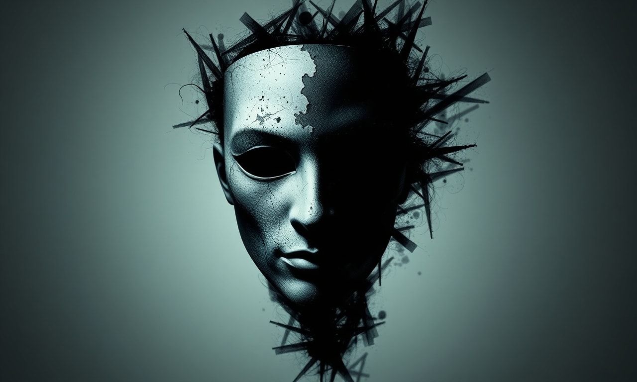 虚言癖と悪口の心理的背景を表現したイメージ