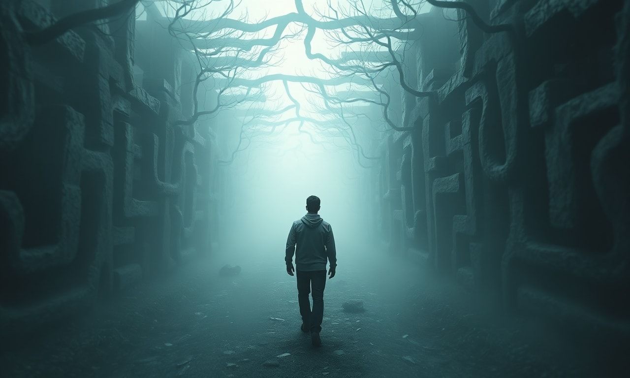 迷路に迷い込んだような心理状態のイメージ