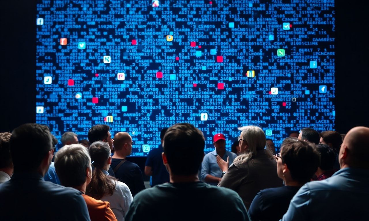 ネット上の炎上や噂をイメージした画像