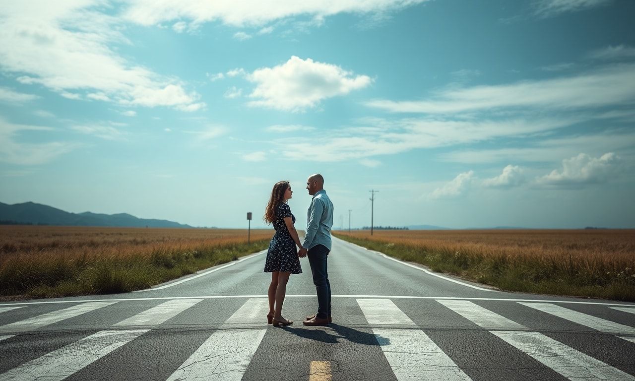 人生の岐路に立つイメージ