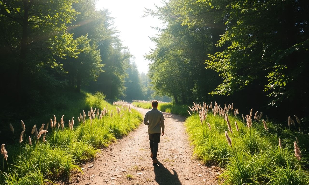 明るい未来に向かって歩む姿