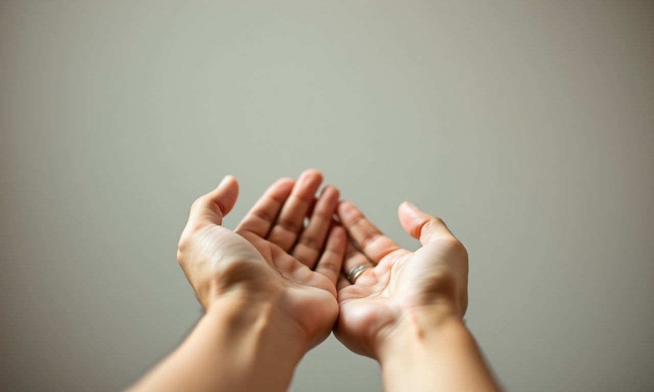 寄り添いとメンタルヘルスのサポートをイメージした手