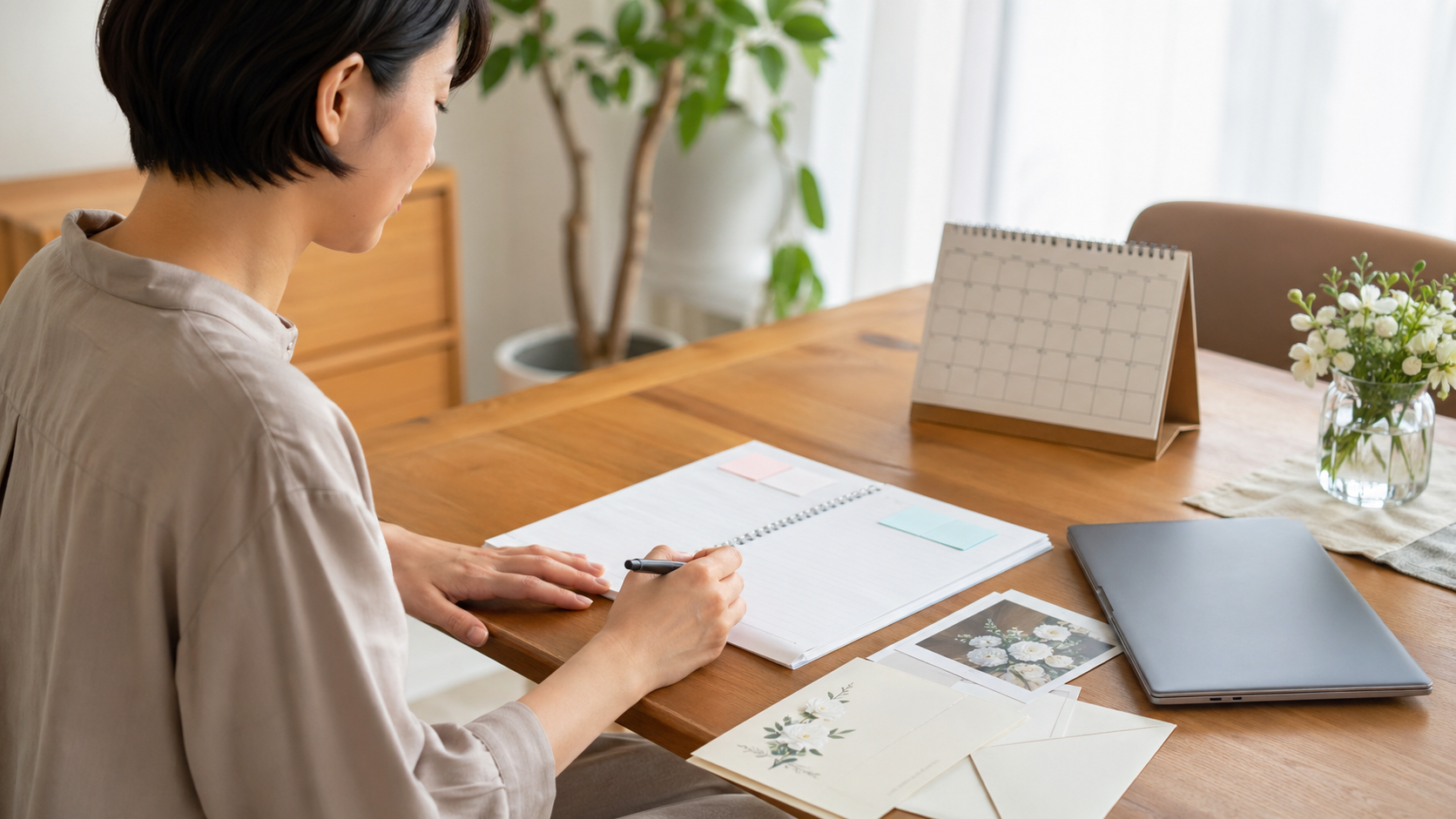 結婚前の判断材料を整理する人物