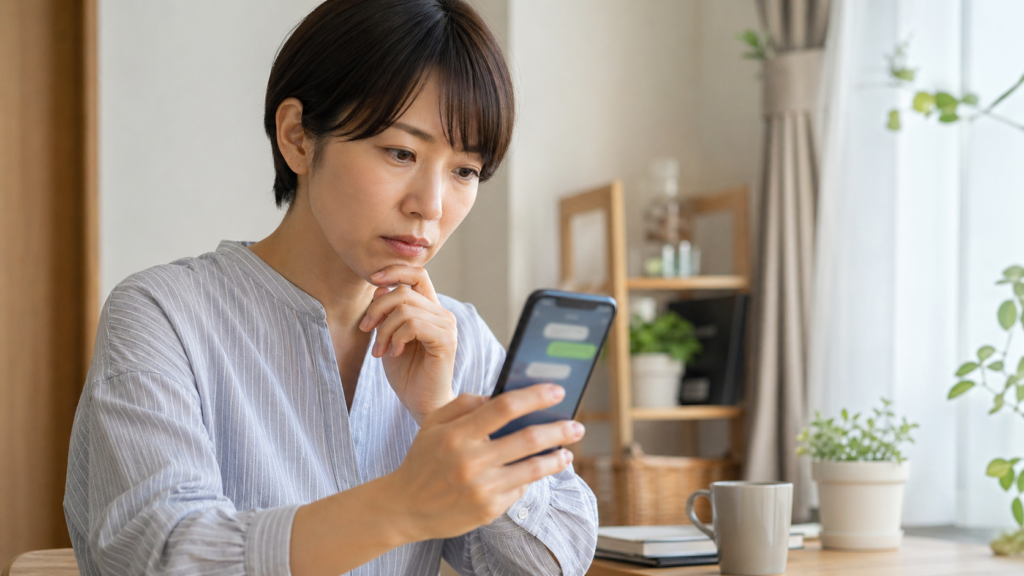 LINEで虚言癖が出る相手の返信に違和感を持つ人