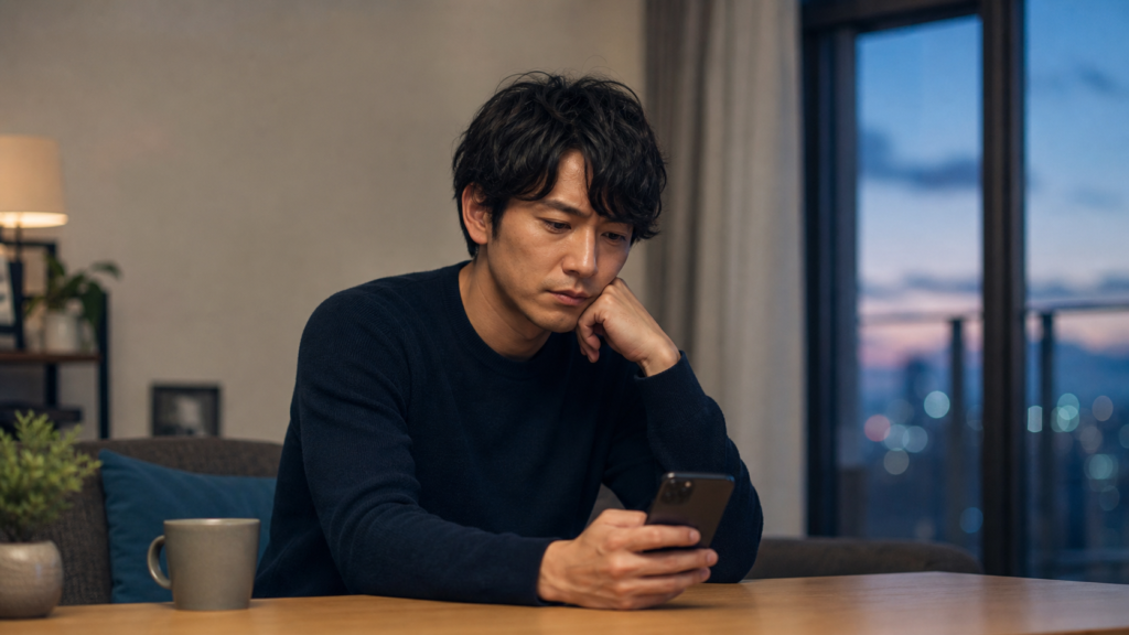 虚言癖の彼女と別れるべきか悩む男性