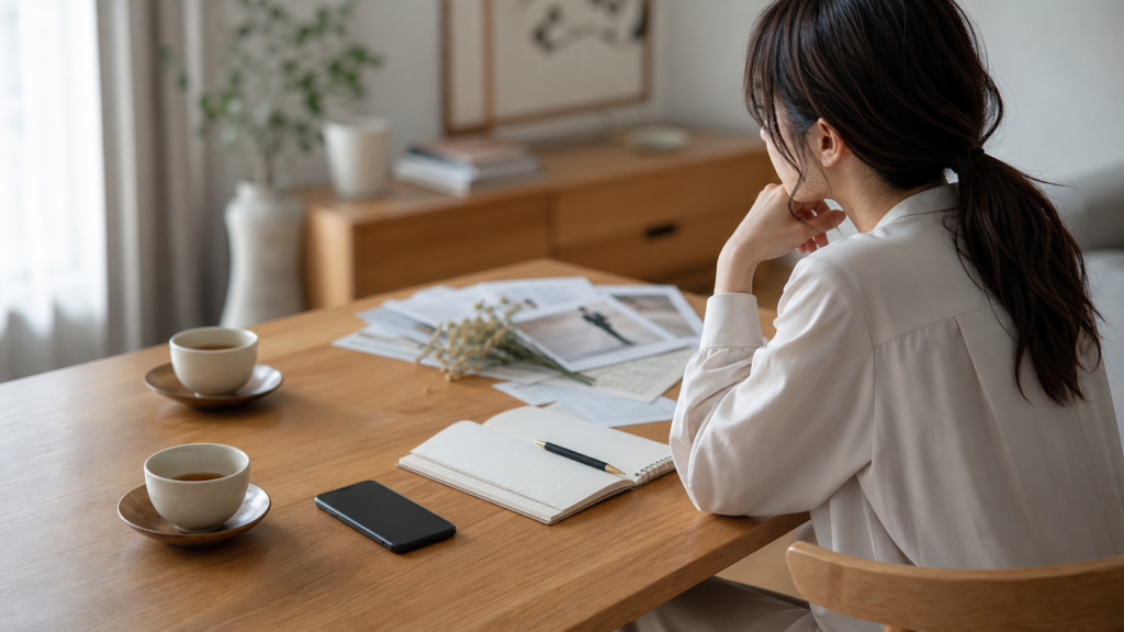 虚言癖の婚約者との結婚判断を考える人物