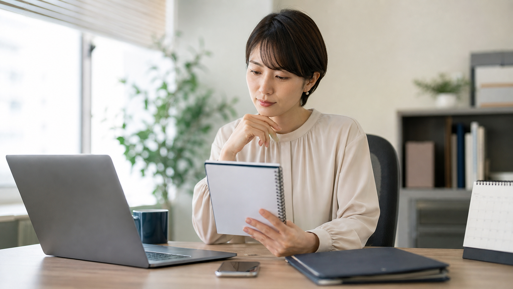 職場やSNSでの悪口被害への対応を整理する様子