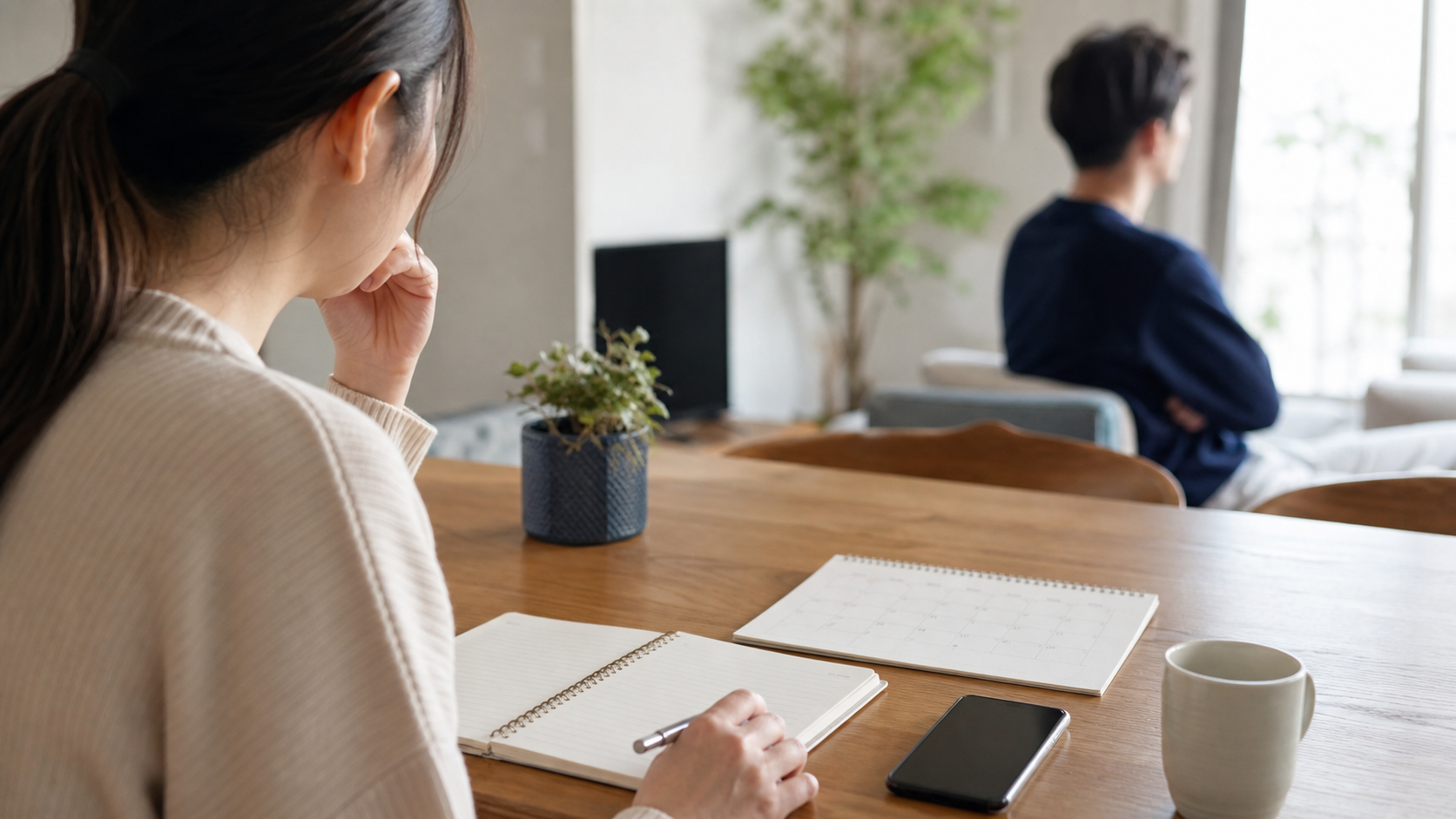 兄弟の虚言癖を疑う時に記録を確認する様子