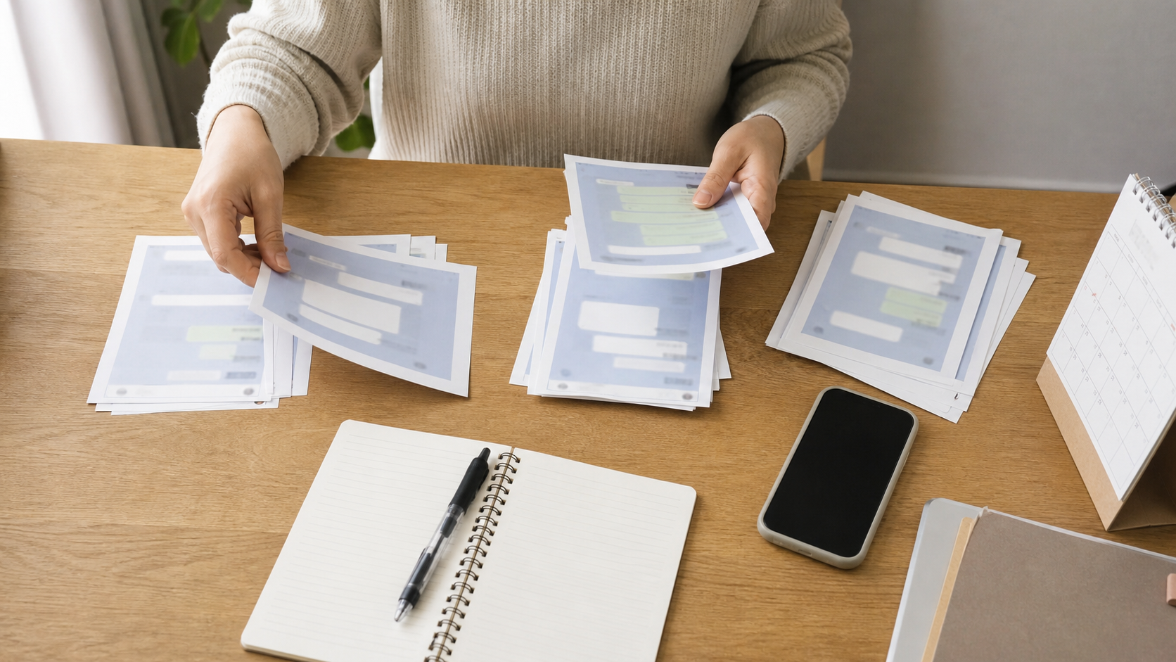 虚言癖の被害届が難しいケースを見分けるために証拠を分類する手元