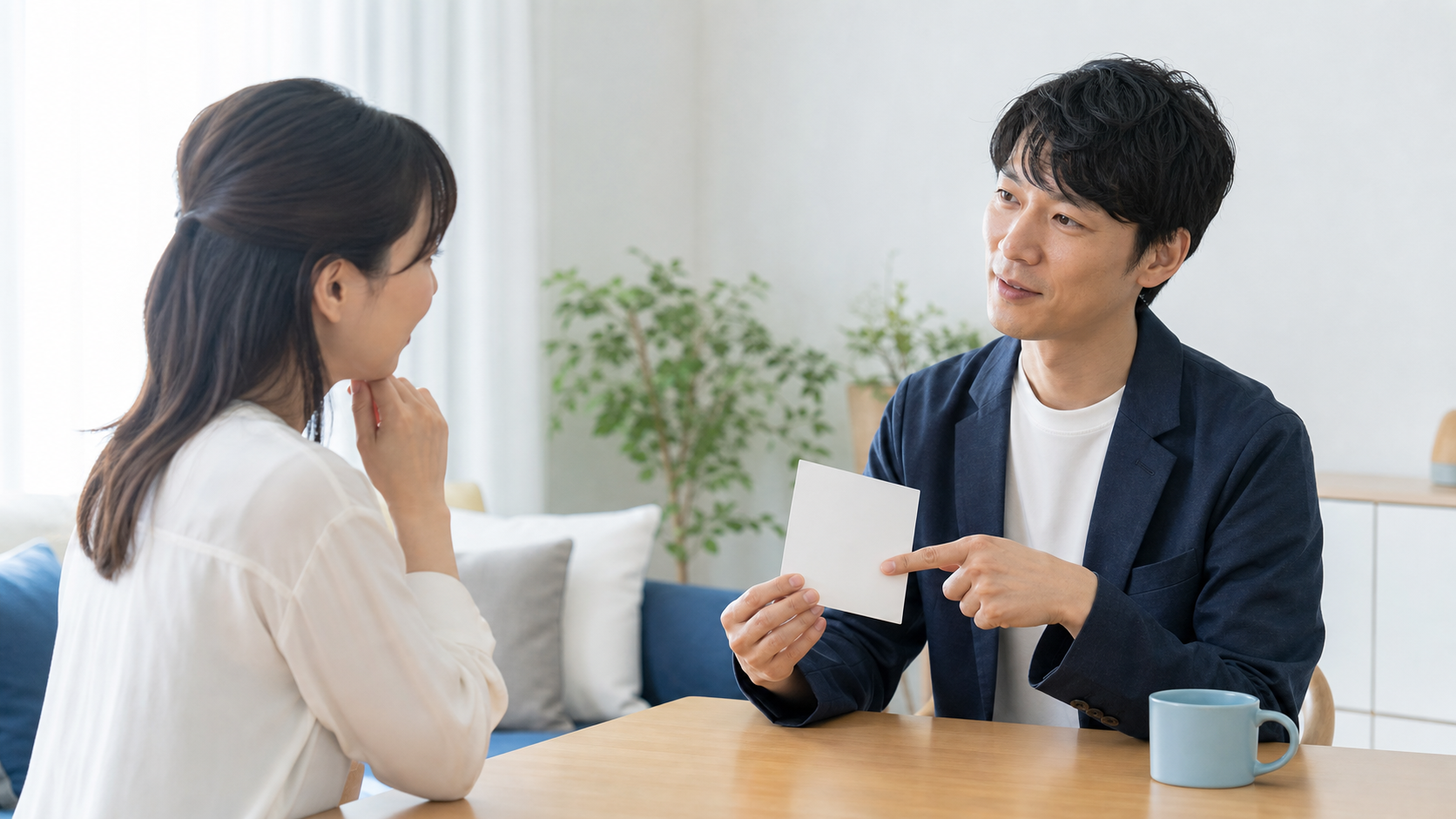 ASDの人とのすれ違いを落ち着いて確認する二人