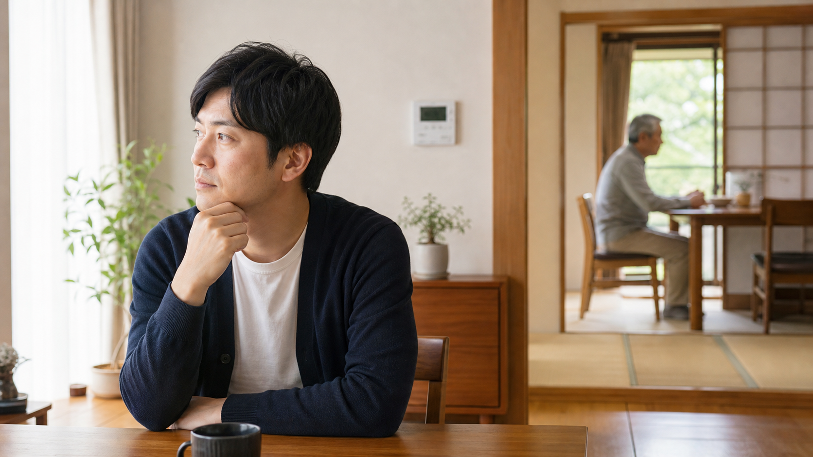 父親との距離の取り方を考える成人した子ども