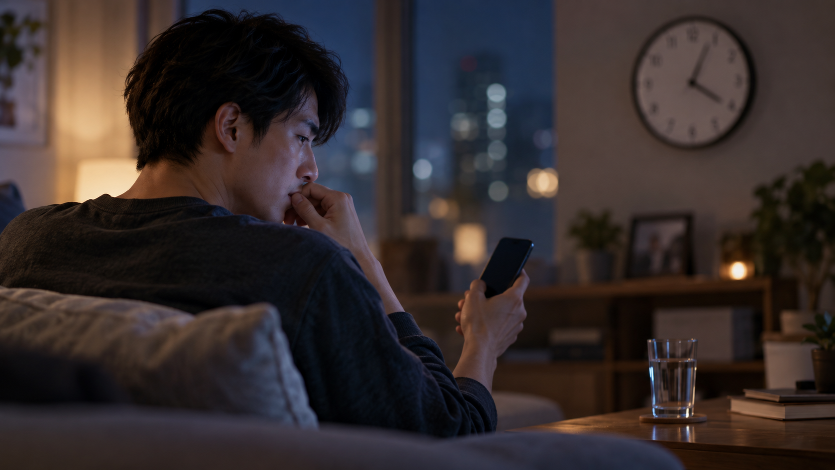 酔って記憶がない時間をスマートフォンで確認する人