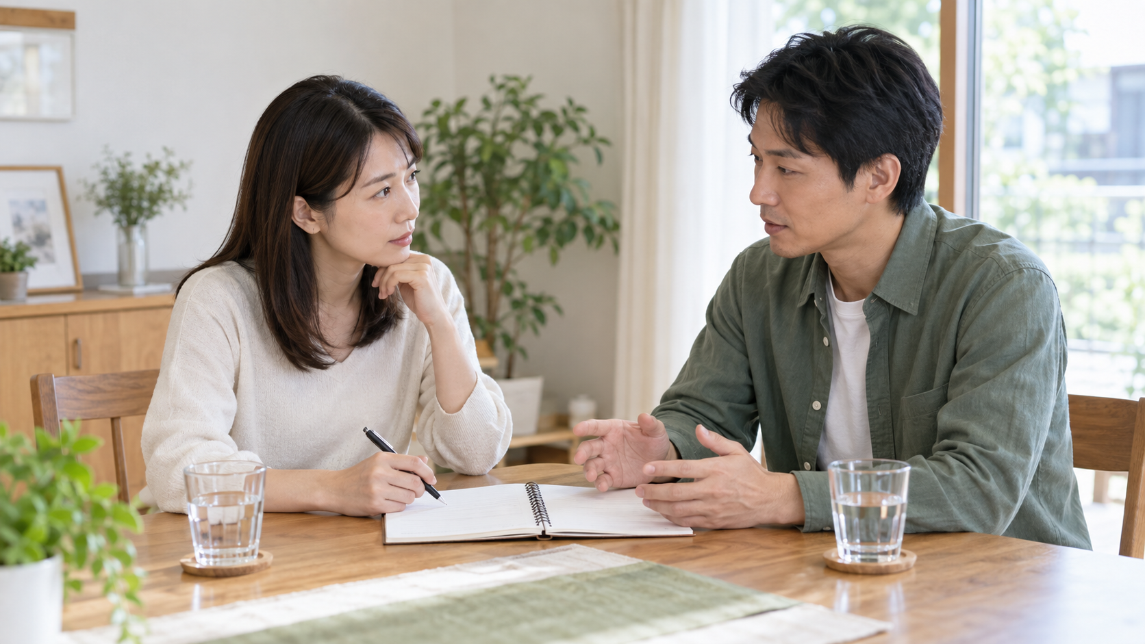酔った発言の事実と影響を翌日に落ち着いて確認する二人
