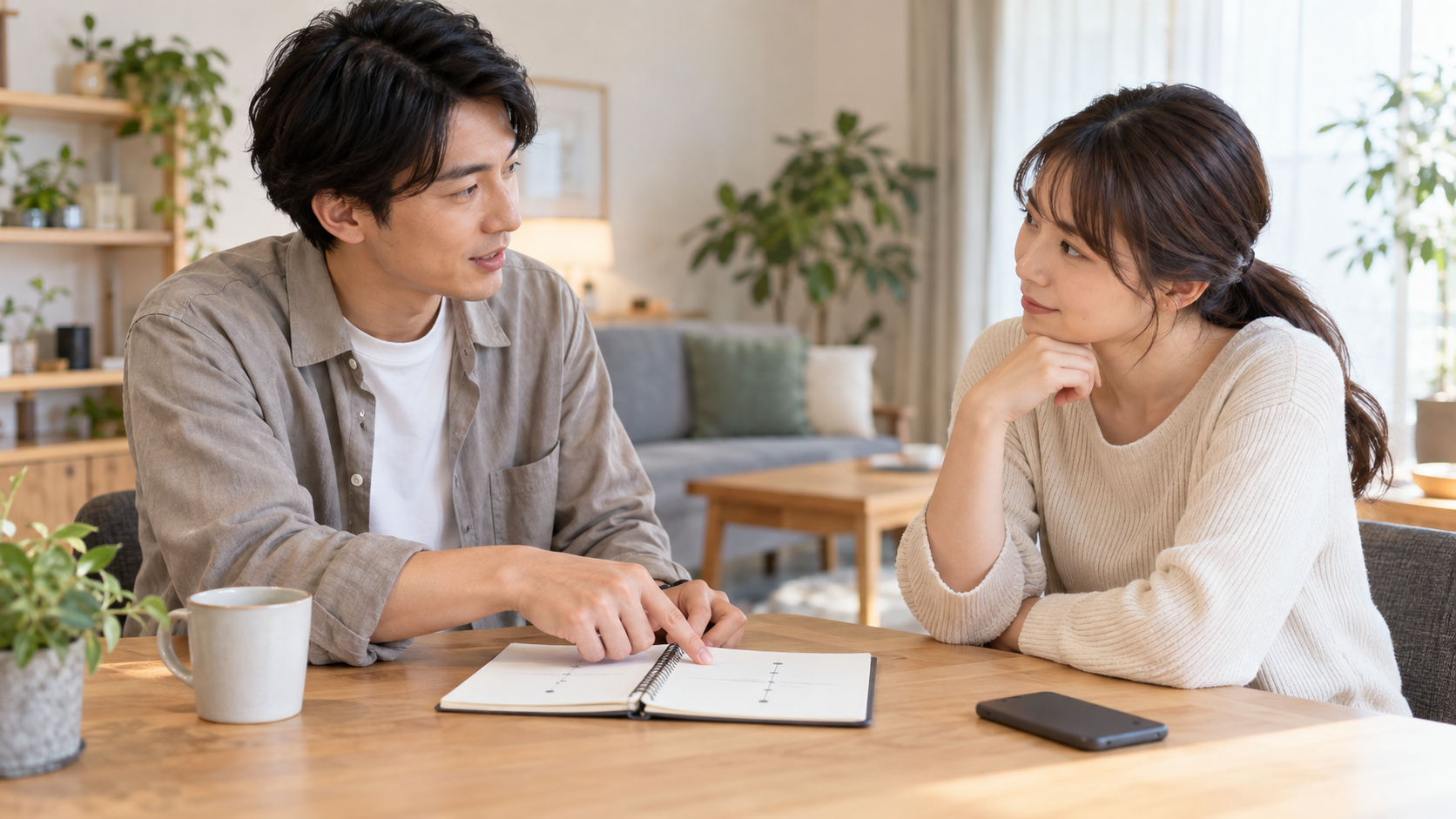 MBTIで決めつけず事実を確認して対話するイメージ