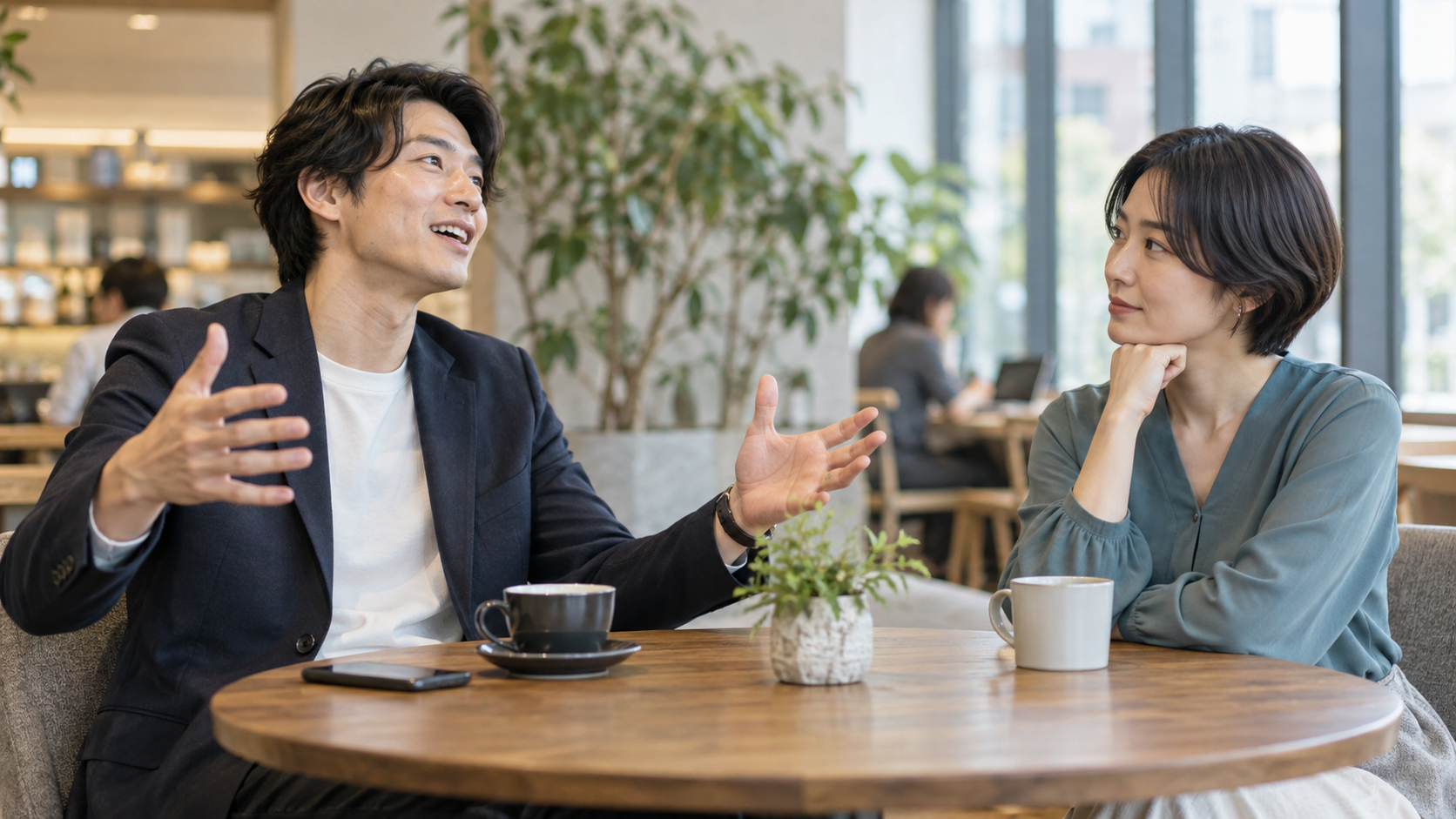 虚言癖でマウントを取る人に落ち着いて向き合う会話場面