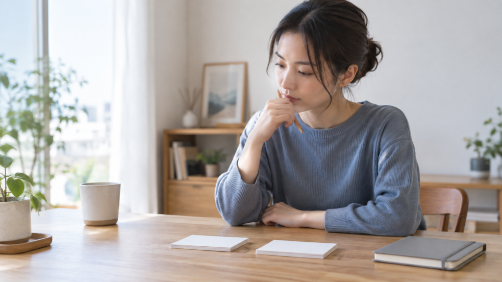 虚言癖診断チェックの前に事実と話の癖を落ち着いて振り返る人