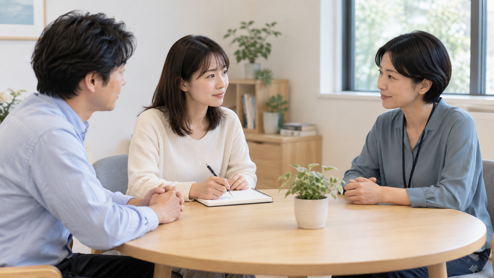 空想虚言症の困りごとを本人と家族が専門家へ相談する場面