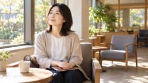家族会への参加を考えながら相談の準備をする人