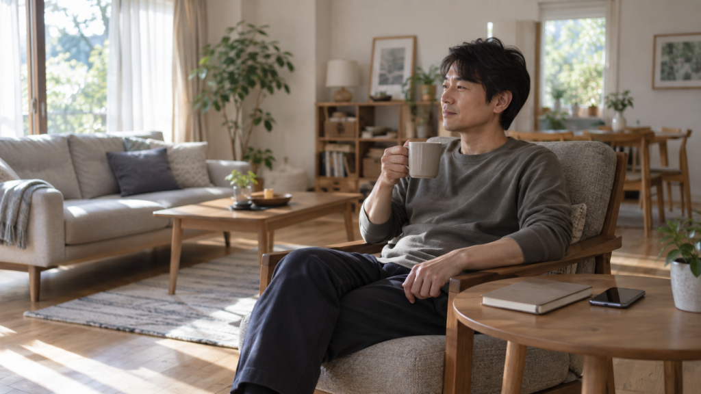 休職中に自宅で休養しながら必要な連絡を確認する人